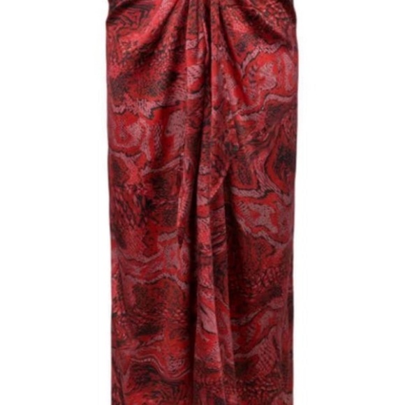 GANNI Satin Silk Midi Skirt - Picture 4 of 9
